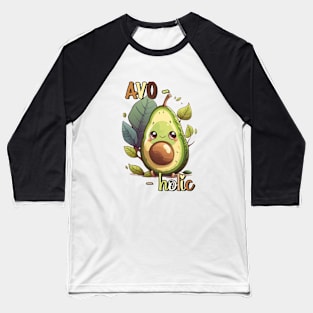 Avo-mania: Embracing the Kawaii Avocado Craze Baseball T-Shirt